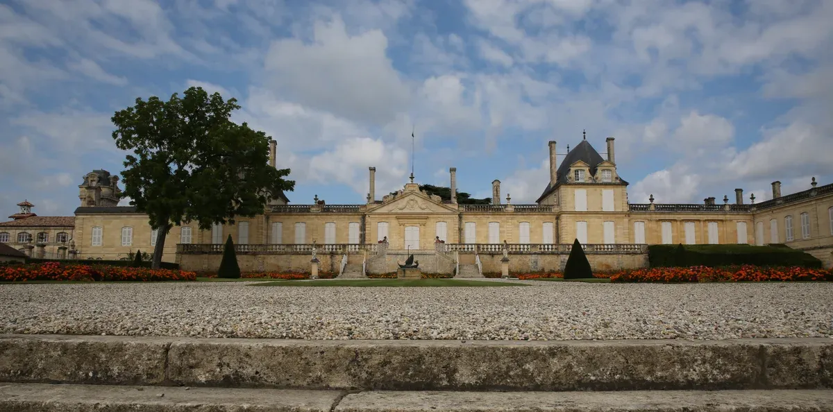 Château Beychevelle on the D2 in Saint-Julien, seen on a Bordeaux wine day tour
